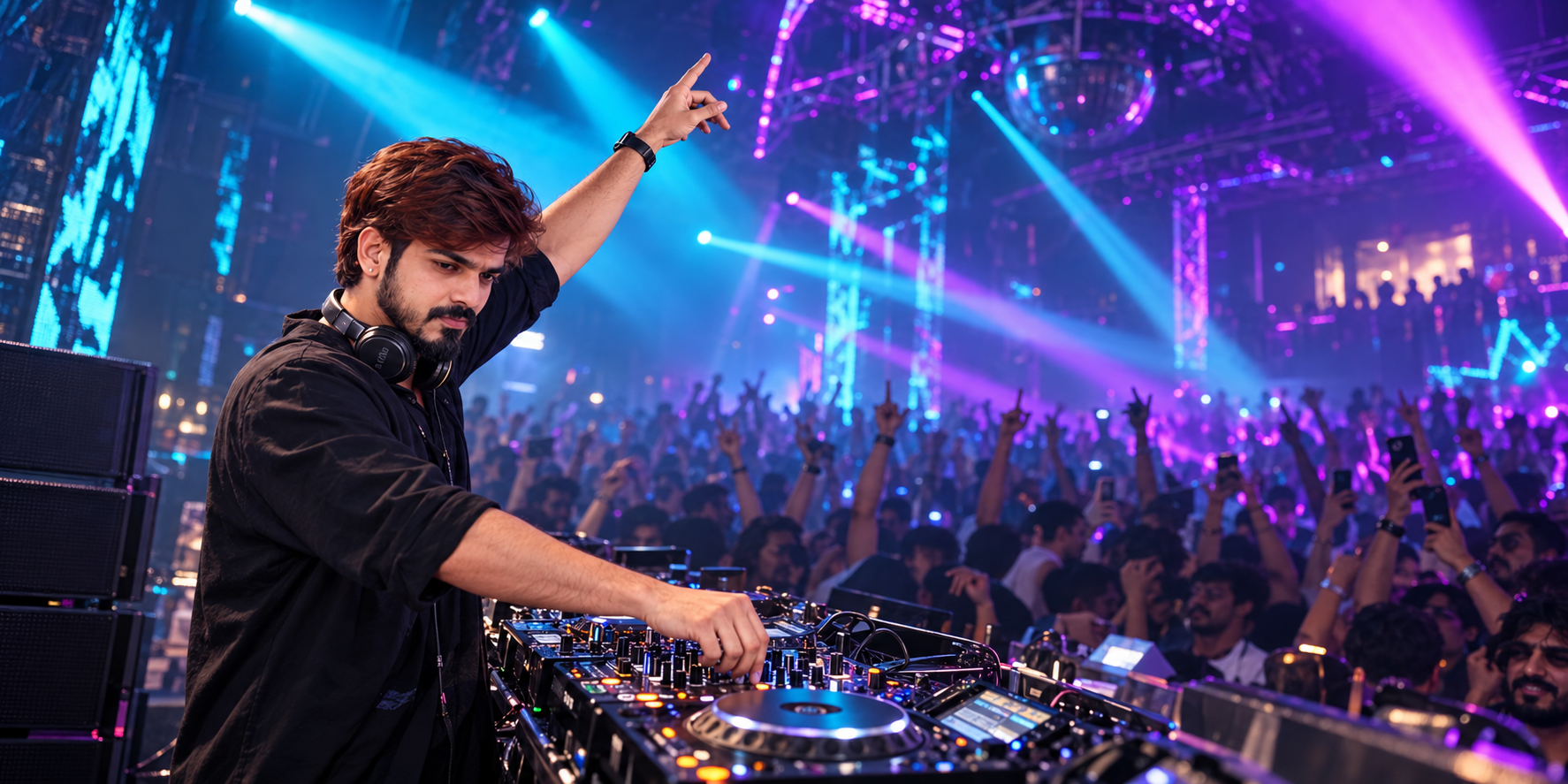 DJ VJ crowd interaction