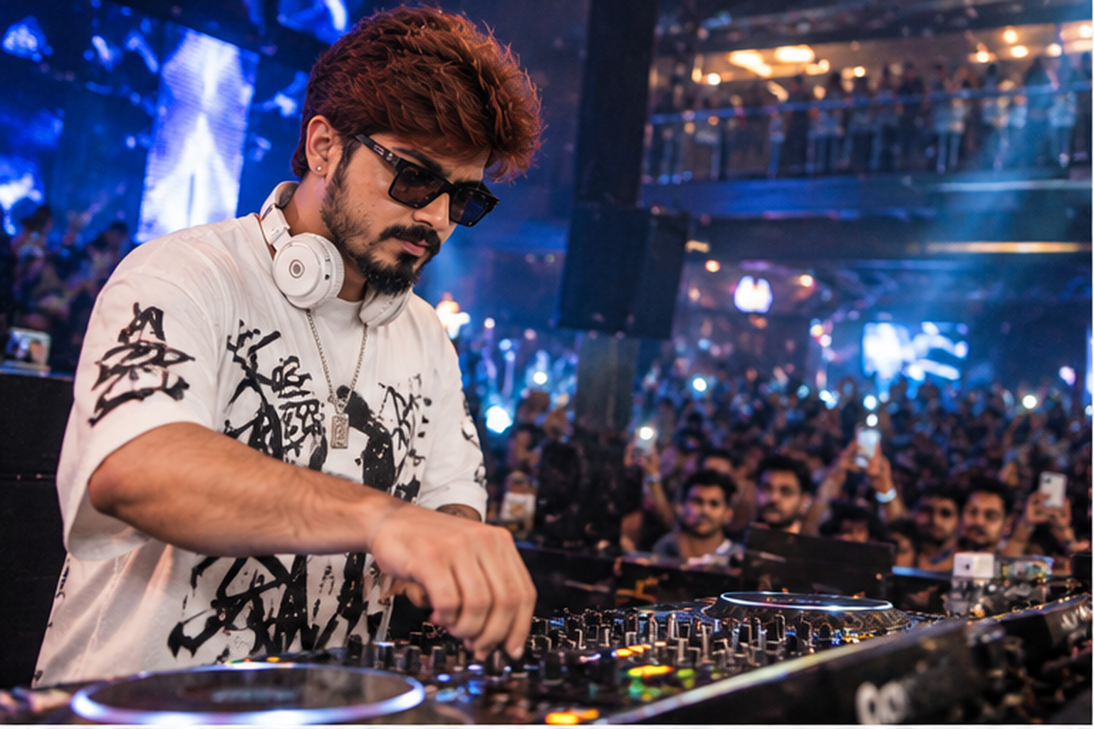 DJ VJ performing live