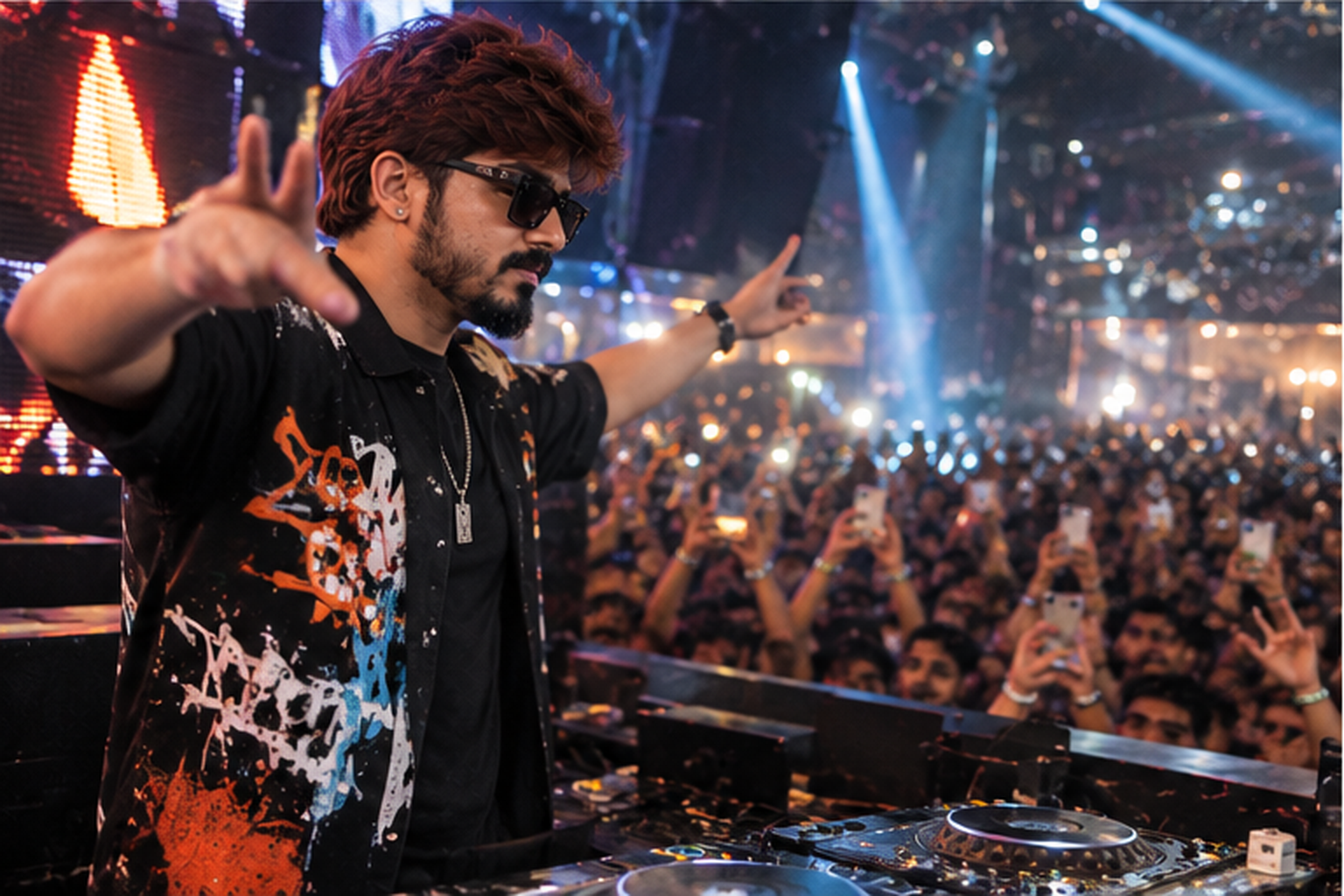 DJ VJ crowd moment